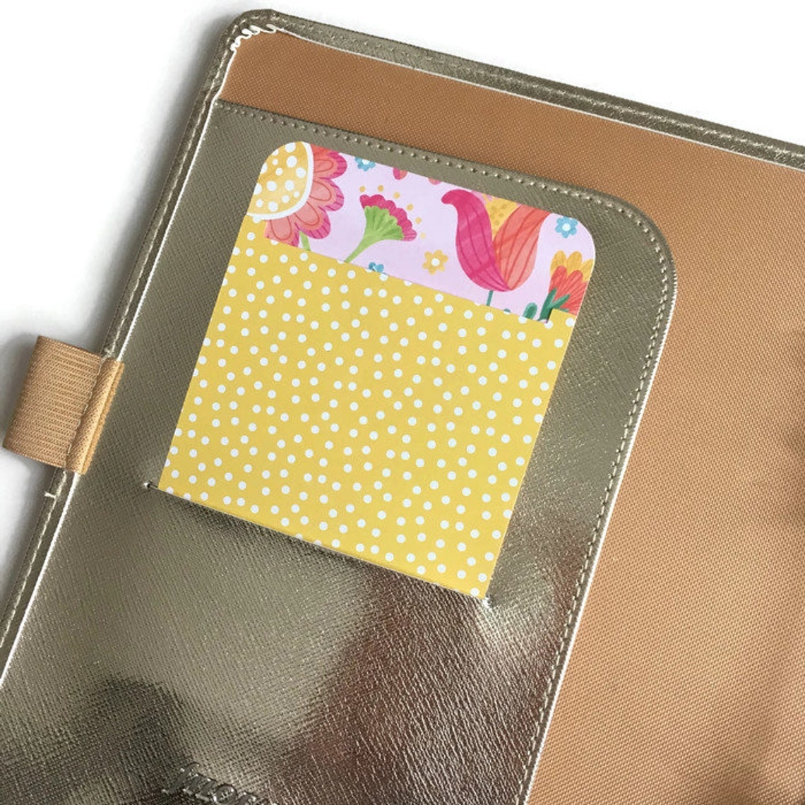 Mini Planner Pockets Floral Planner Pockets A5 Planner Etsy