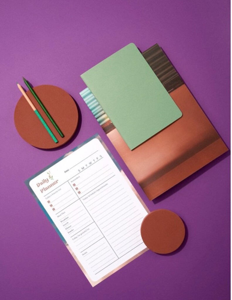 Minimalist Daily Planner Printable Daily To Do List For Work And Home 