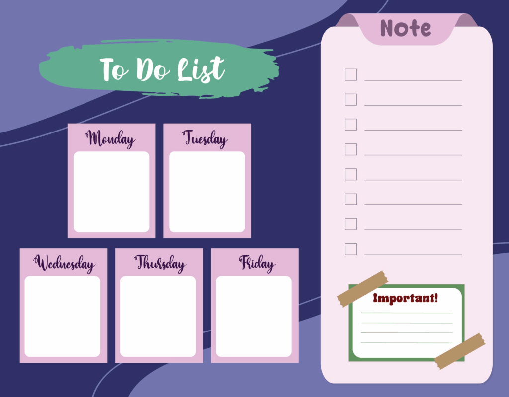 Monday Through Friday Planner 11 Free PDF Printables Printablee
