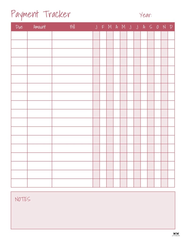 Monthly Bill Organizers 18 Free Printables Printabulls Free 