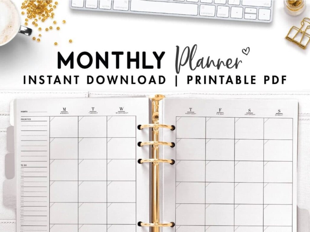 Monthly Planner Printable Free Printable Printable Pdf 2024 Calendar 
