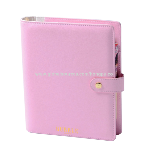 Oem 2025 A5 a4 Leather Ring Binder Planner Notebook Diary Journal