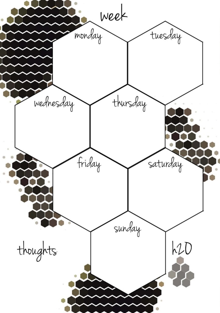 PB And J Studio Free Printable Planner Inserts Panda Hexagon In A5