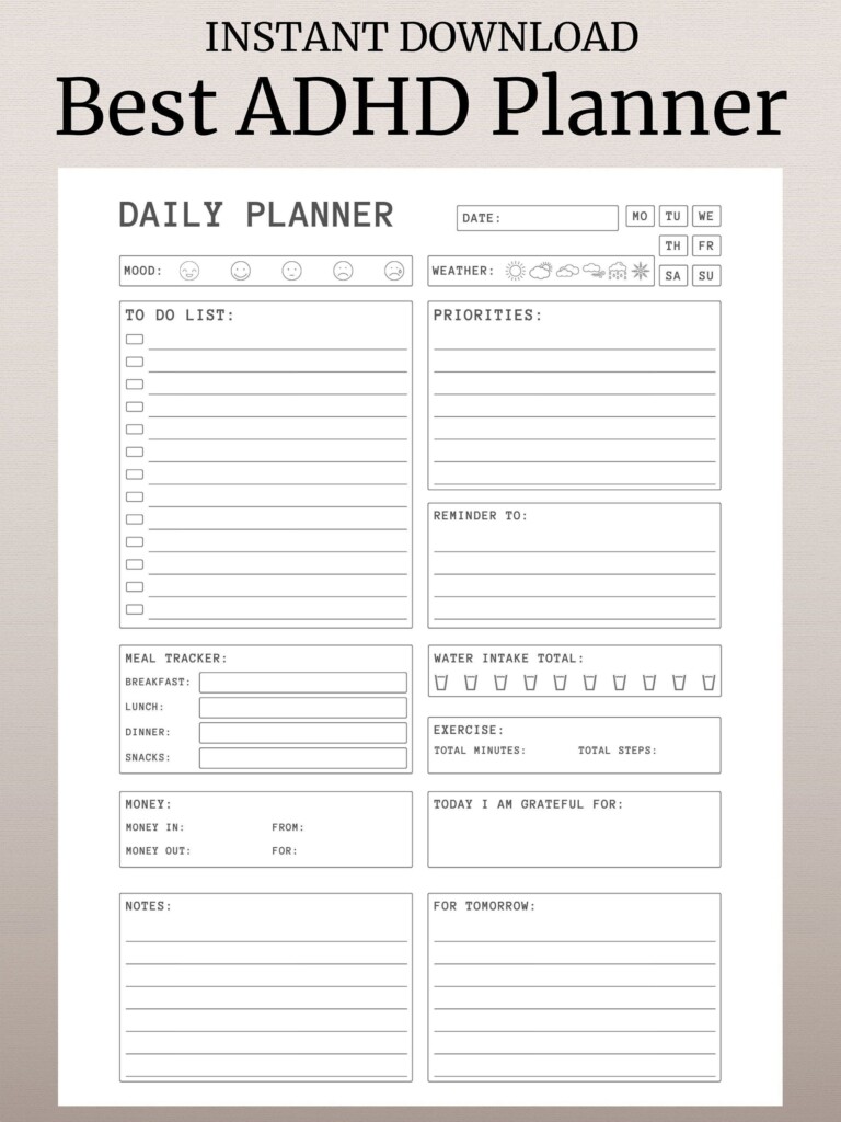Pin On Daily Planner