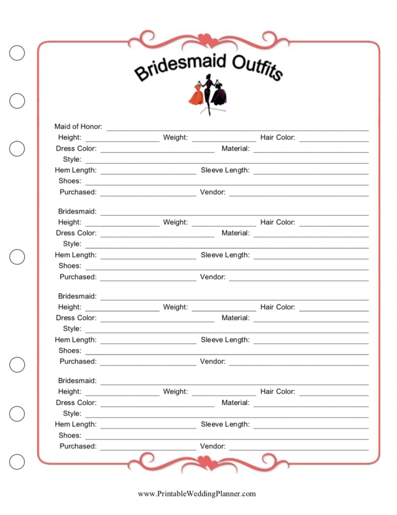 Plan Your Dream Wedding With Free Printable Wedding Planner Worksheets 