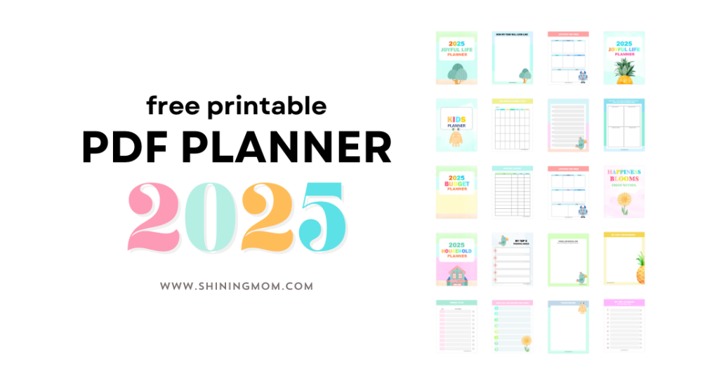 Planner 2025 PDF 50 Beautiful Free Printables For You 