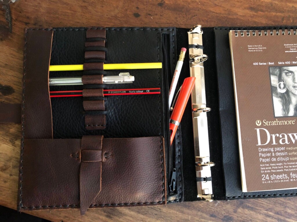 Planner Binder 3 Ring Notebook Binder Leather Planner Etsy