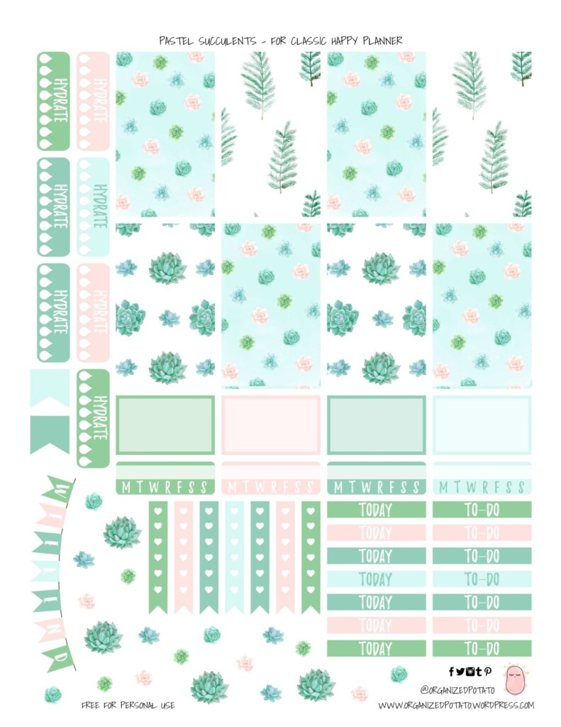 Planner Free Printable Stickers Printable New Year Banners