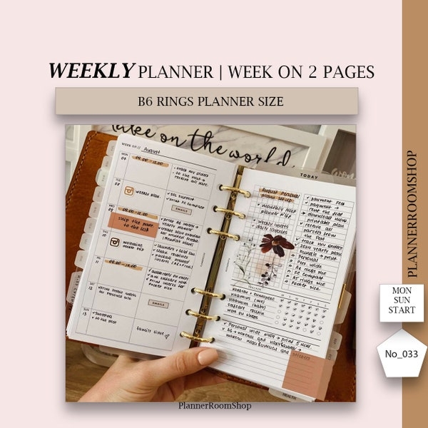 Planner Inserts Etsy