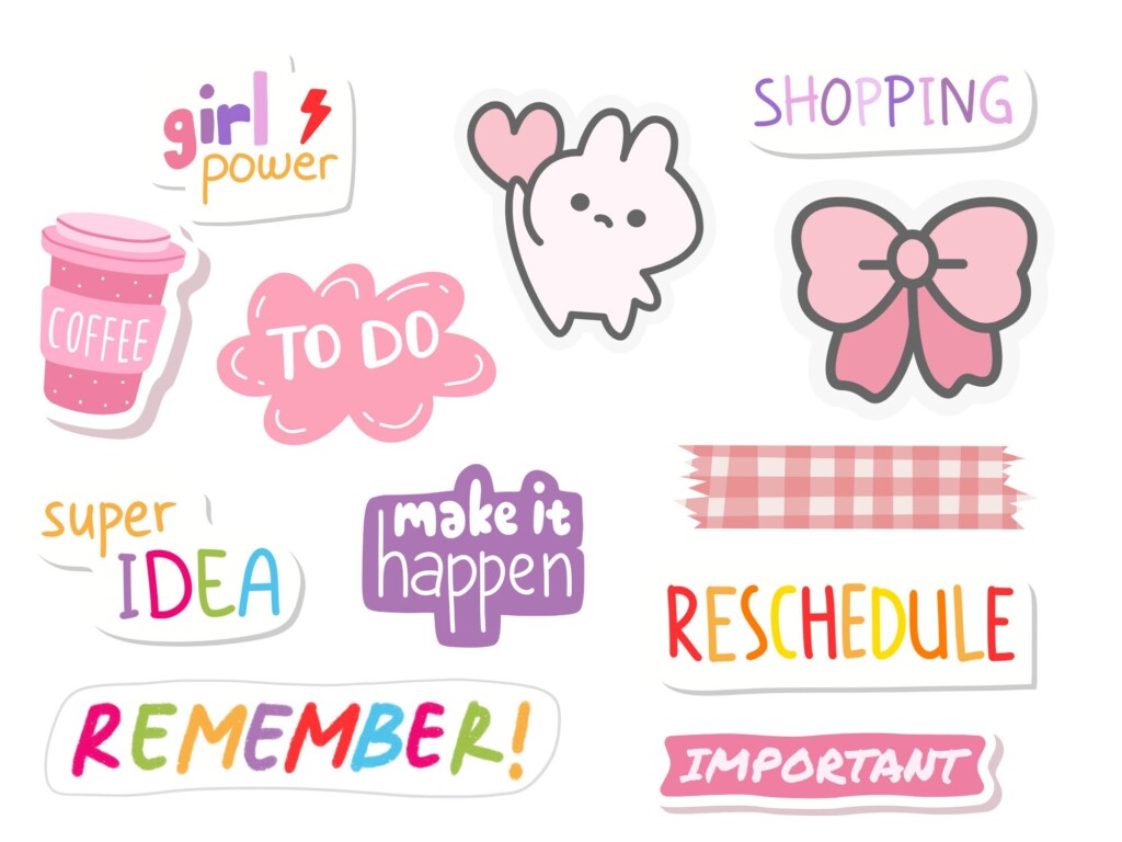 Planner Stickers Cute Stickers Planner Girl Printable Stickers 