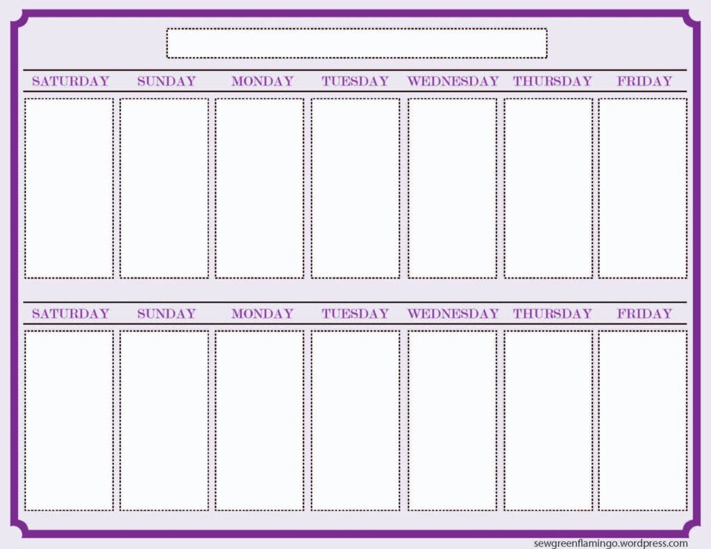 Printable 2 Week Planner Printable Calendars AT A GLANCE