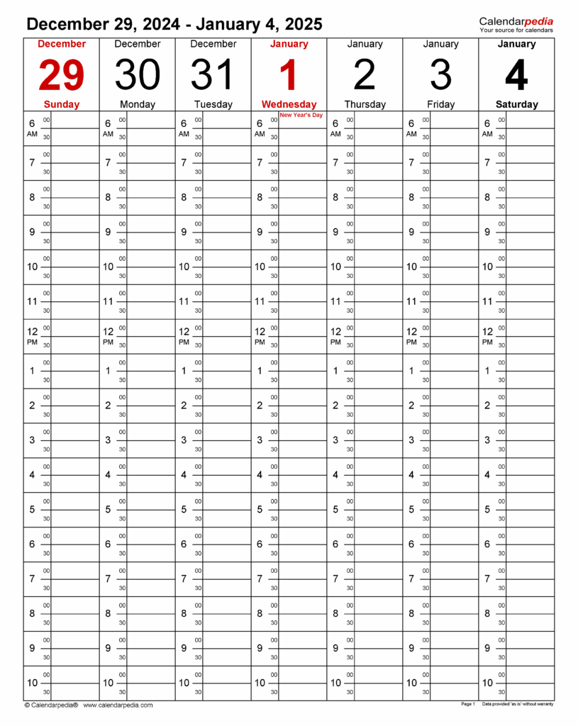Printable 2025 Calendar Weekly Planner Johanne A Friis