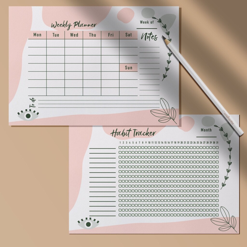 Printable Aesthetic Weekly Planner