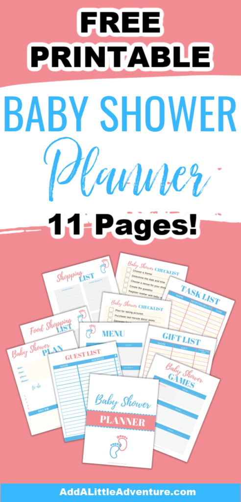 Printable Baby Shower Planner Add A Little Adventure