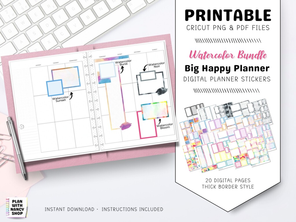 PRINTABLE Big Happy Planner Sticker Bundle Classic Happy Planner 