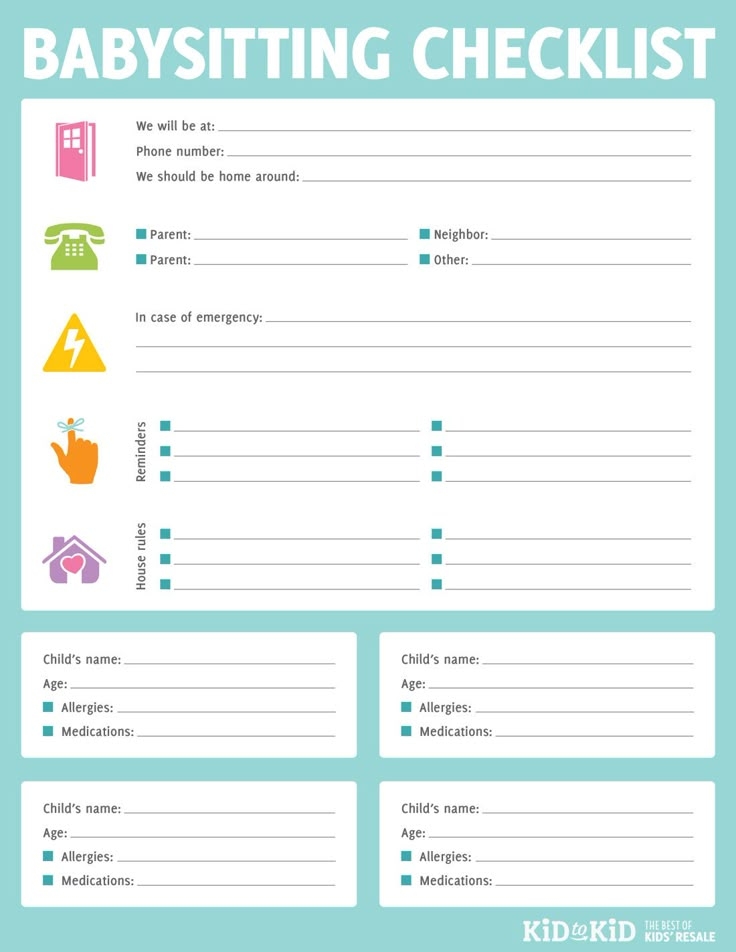 Printable Blank Babysitting Flyers