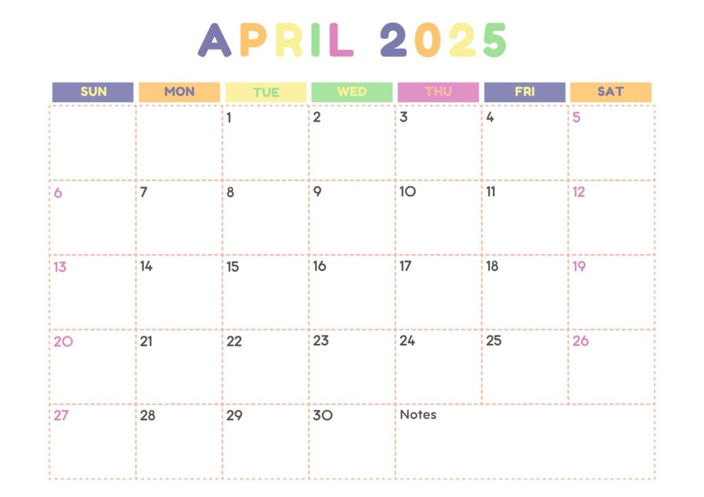 Printable Calendar 2025 Monthly April Free Dayle Erminie