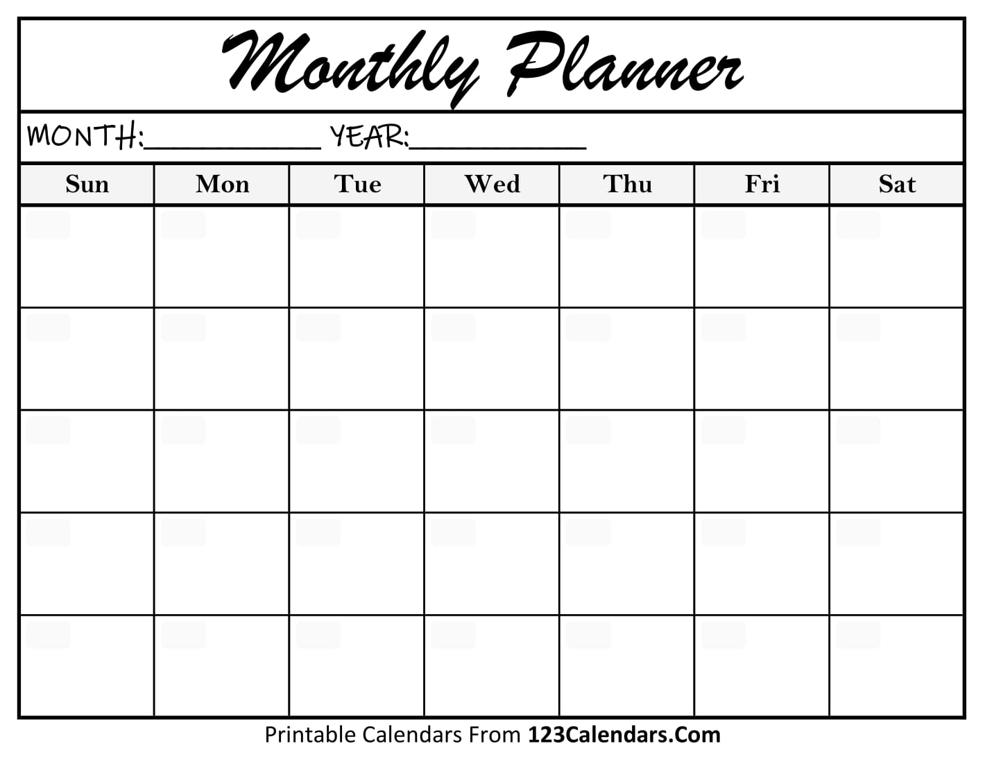 Printable Calendar 2025 Monthly Planner Excel Joly Roxana