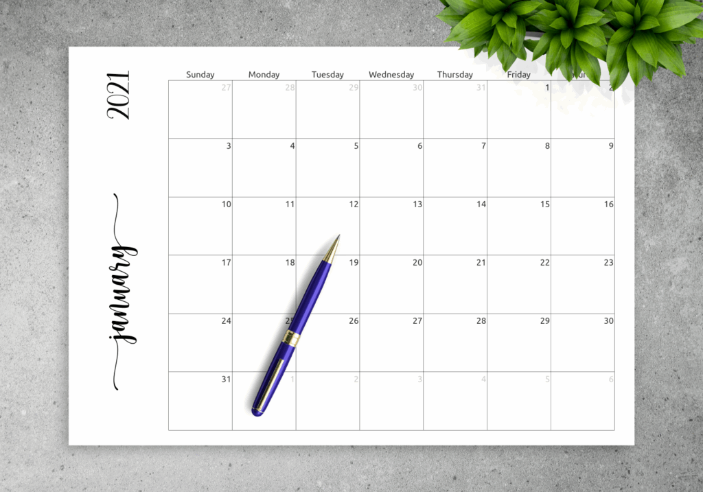 Printable Calendar Planner Template Weekly Calendars 2020 For Word 12 