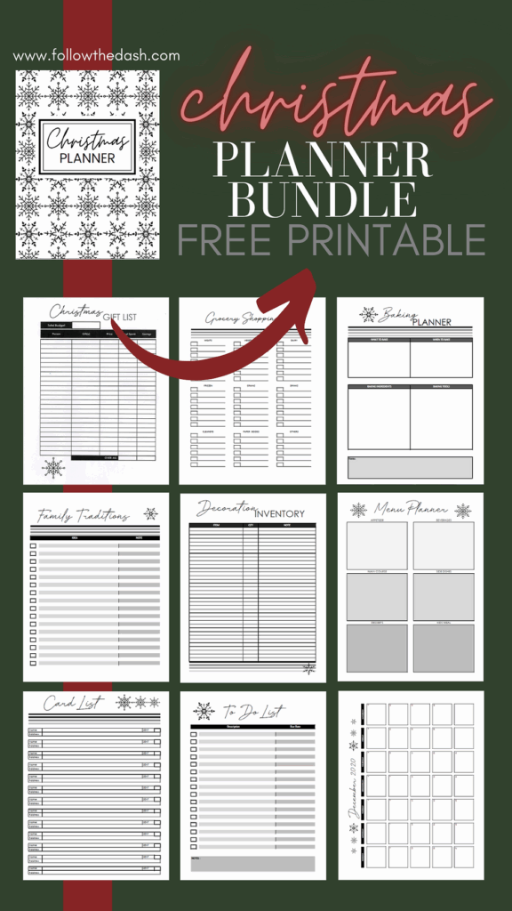 Printable Christmas Planner 2024 Christmas Holiday 2024