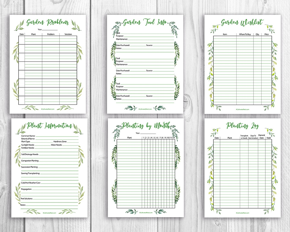 Printable Garden Planner And Journal A Cultivated Nest