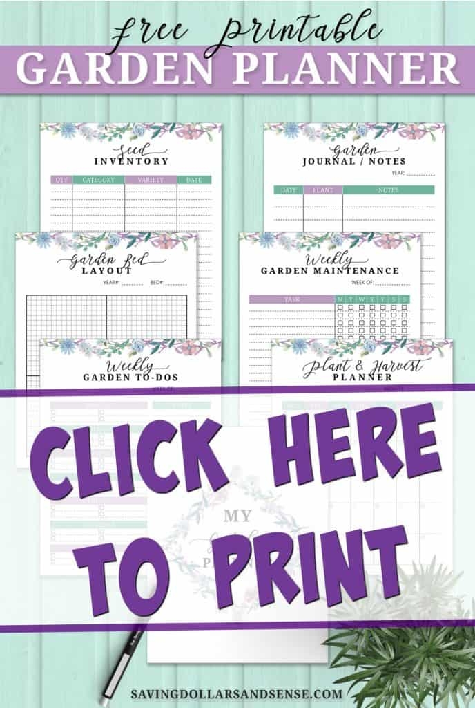 Printable Garden Planner Polizbing