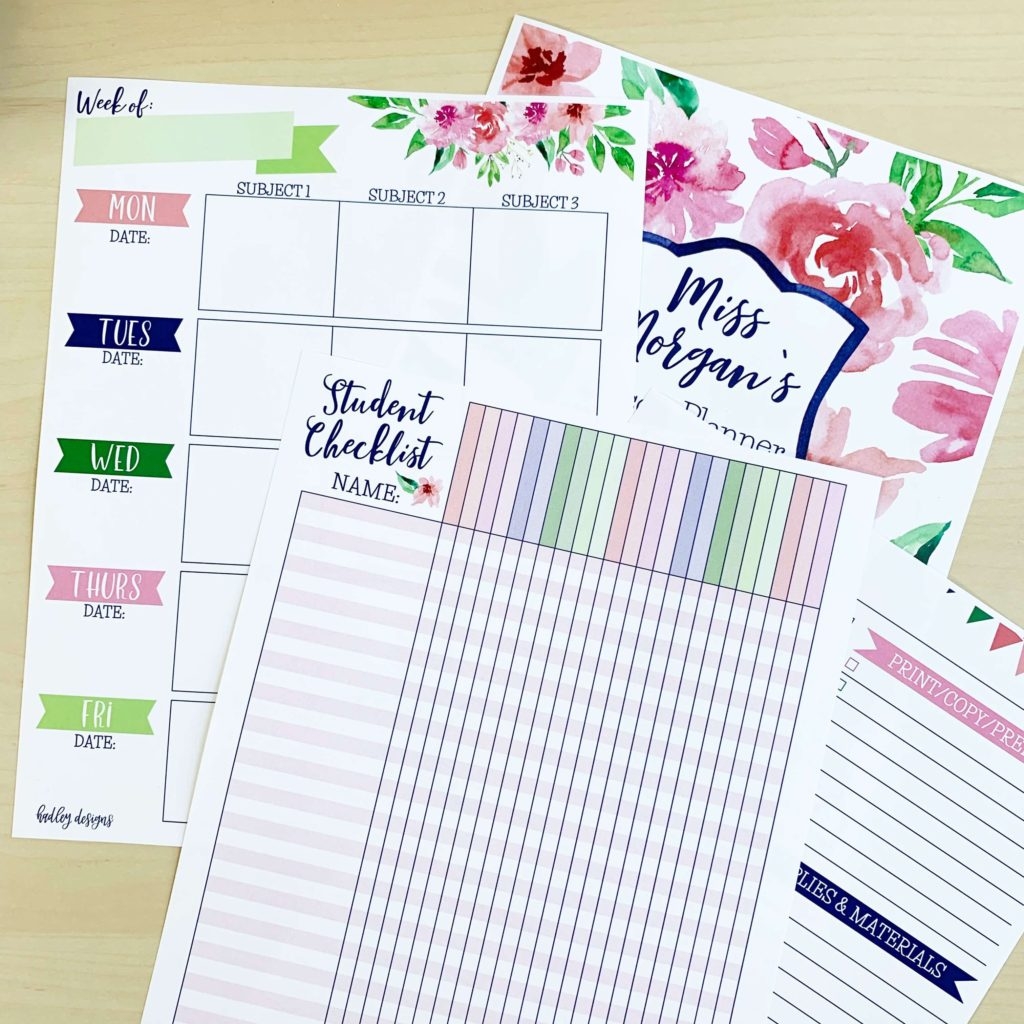 Printable Lesson Planner