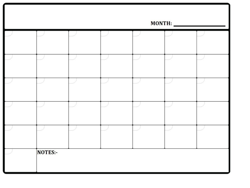 Printable Month Planner