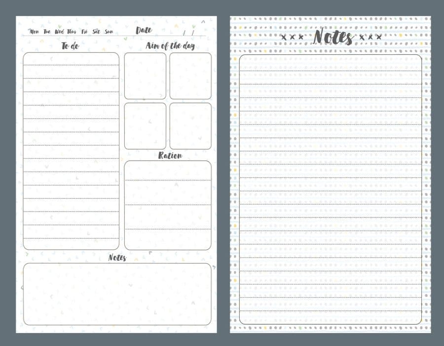 Printable Note Page Design Free Download And Print For You 