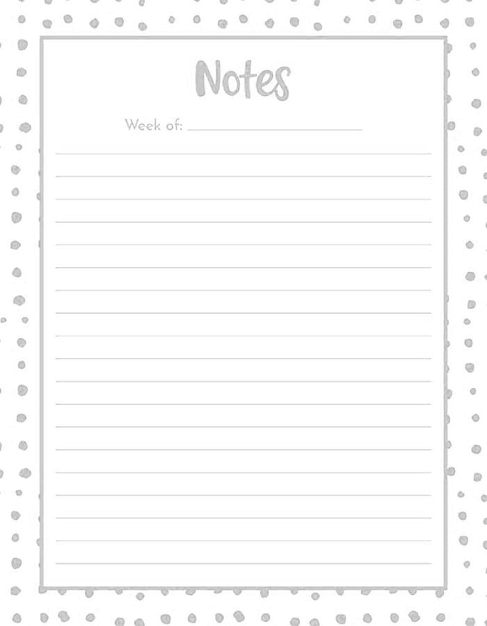 Printable Note Page Ideas Free Download And Print For You 