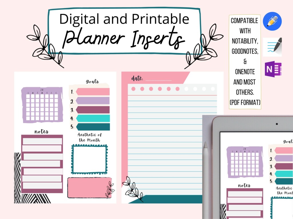 Printable Planner Inserts