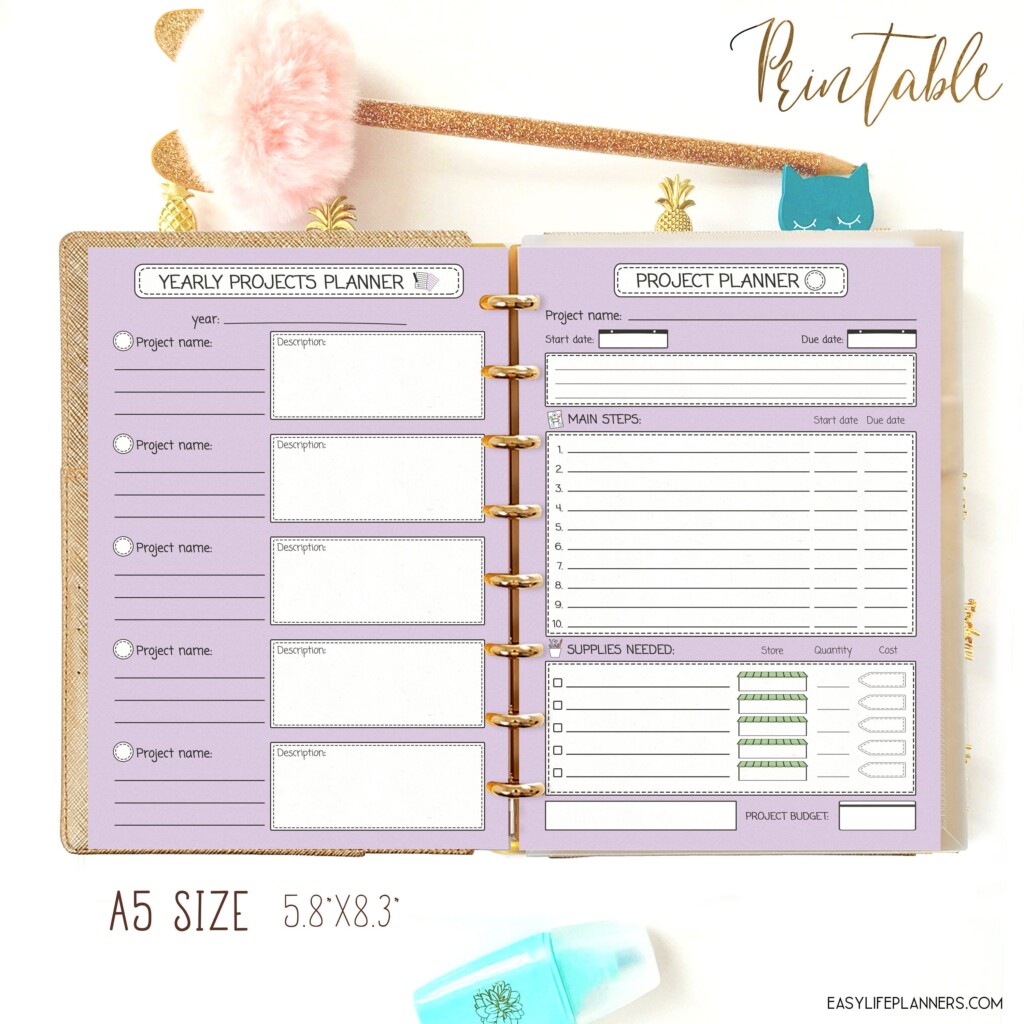 Printable Planner Inserts