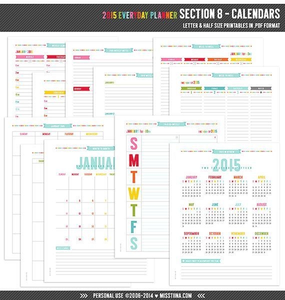 Printable Planner Pages Planner Pages Calendar Printables