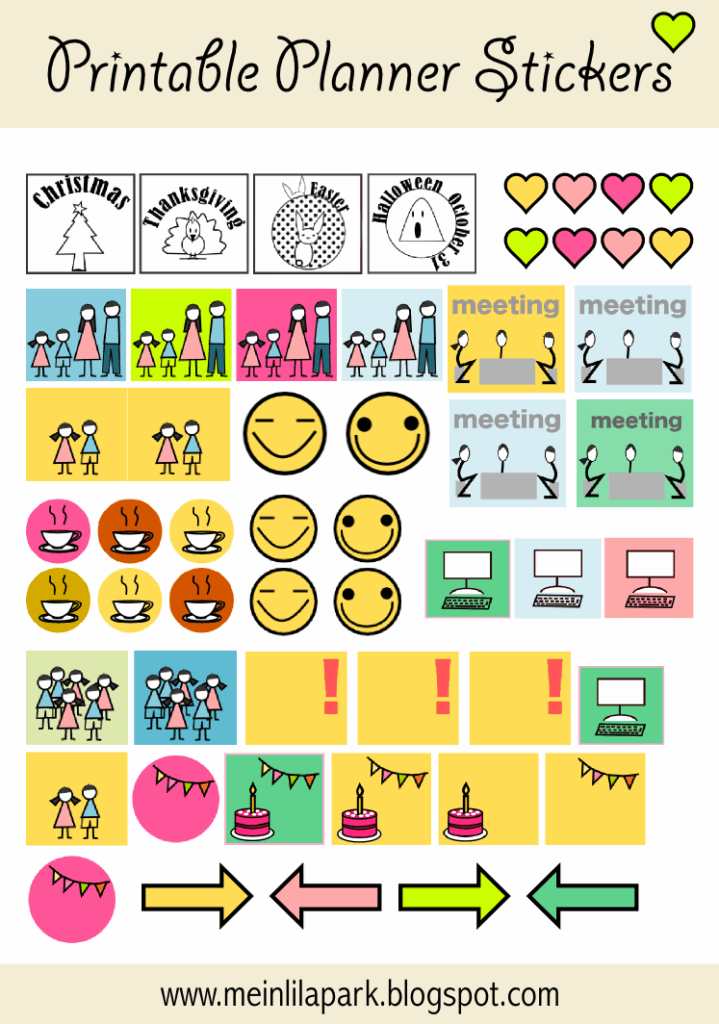 Printable Planner Sticker