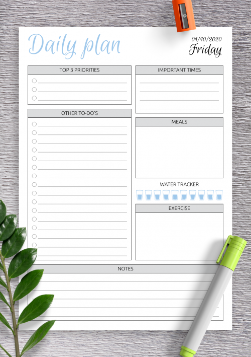 Printable Planner Templates