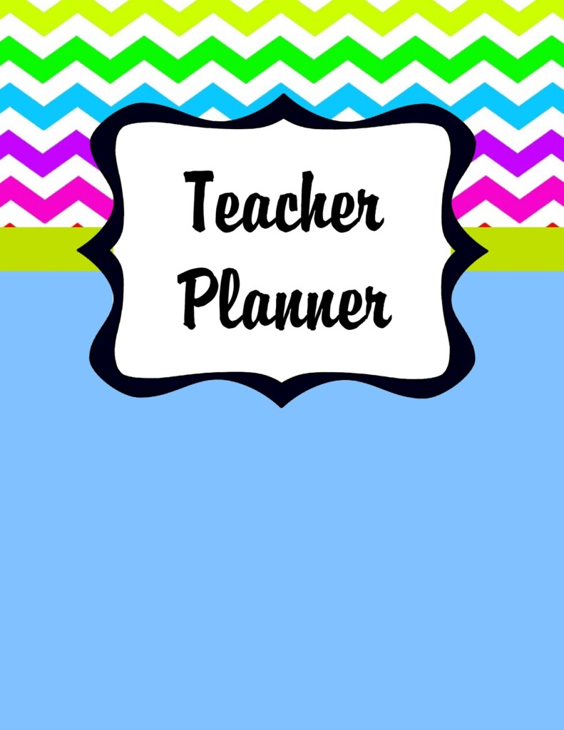 Printable Teacher Planner Cover