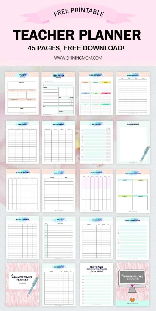 Printable Teacher Planner Www lx iriss uk