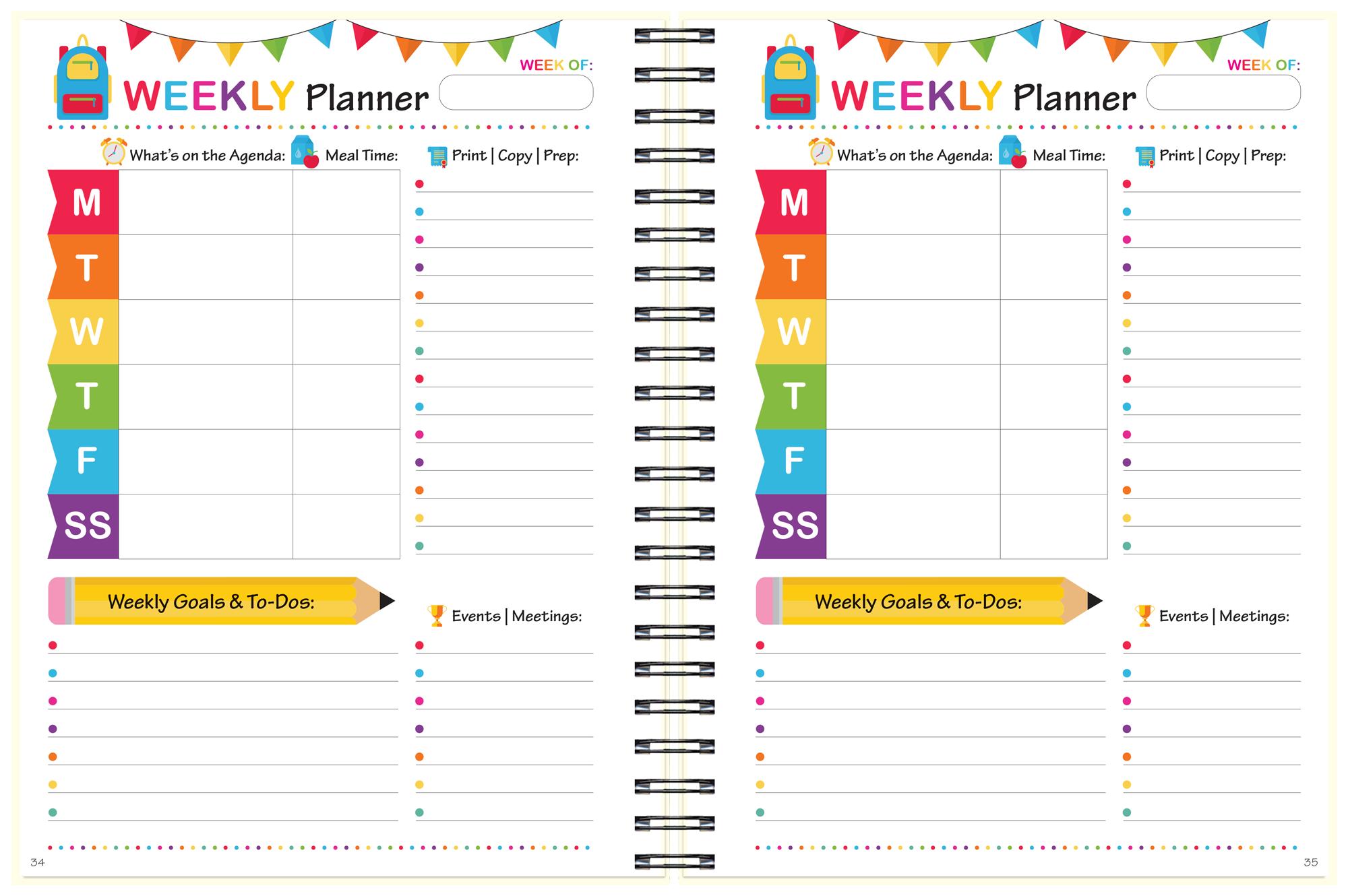Printable Weekly Study Planner Study Plan Template Study Planner Best