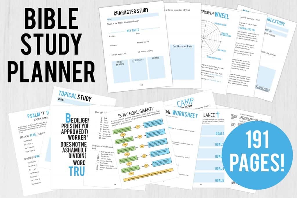 The Bible Study Planner Think About Such Things