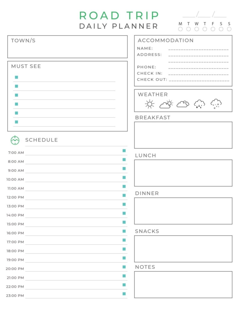 Travel Planner Template Pdf Infoupdate