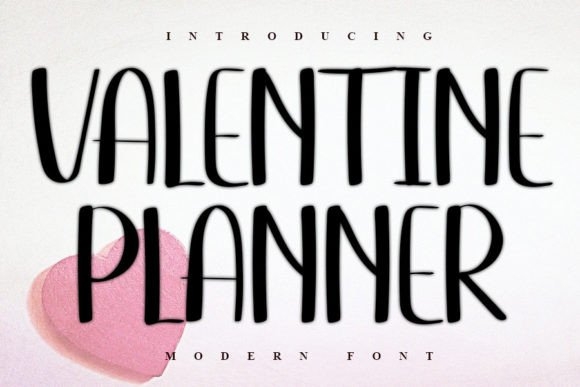 Valentine Planner Font Canyon