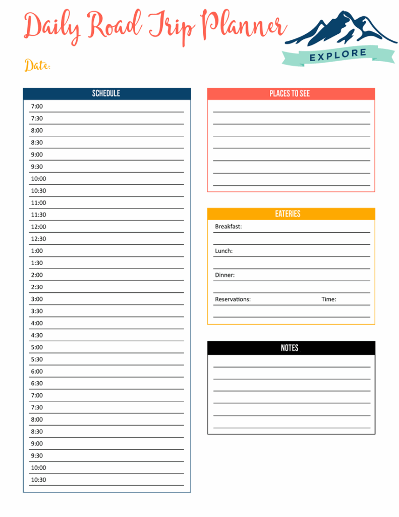 Wanderlust Road Trip Planner Printable Mooshu Jenne Free Printable 