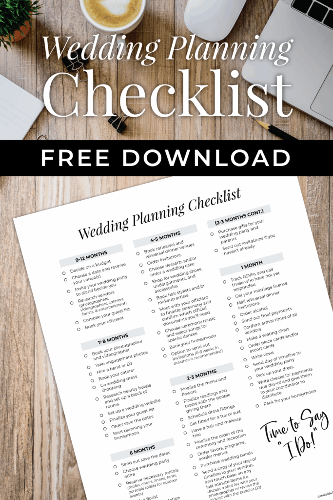Wedding Planner List Printable