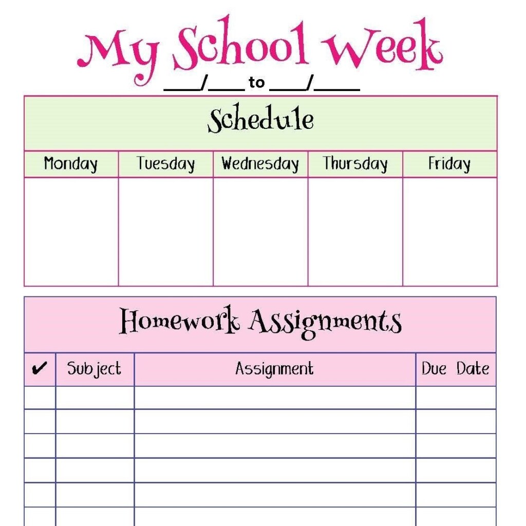Weekly Overview Student Full Page Student Planner Pri Vrogue co