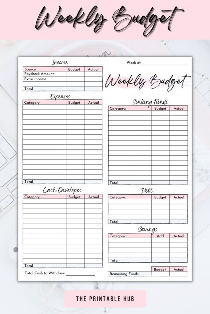 Weekly Paycheck Budgeting Planner Printable Budget Planner Etsy Artofit