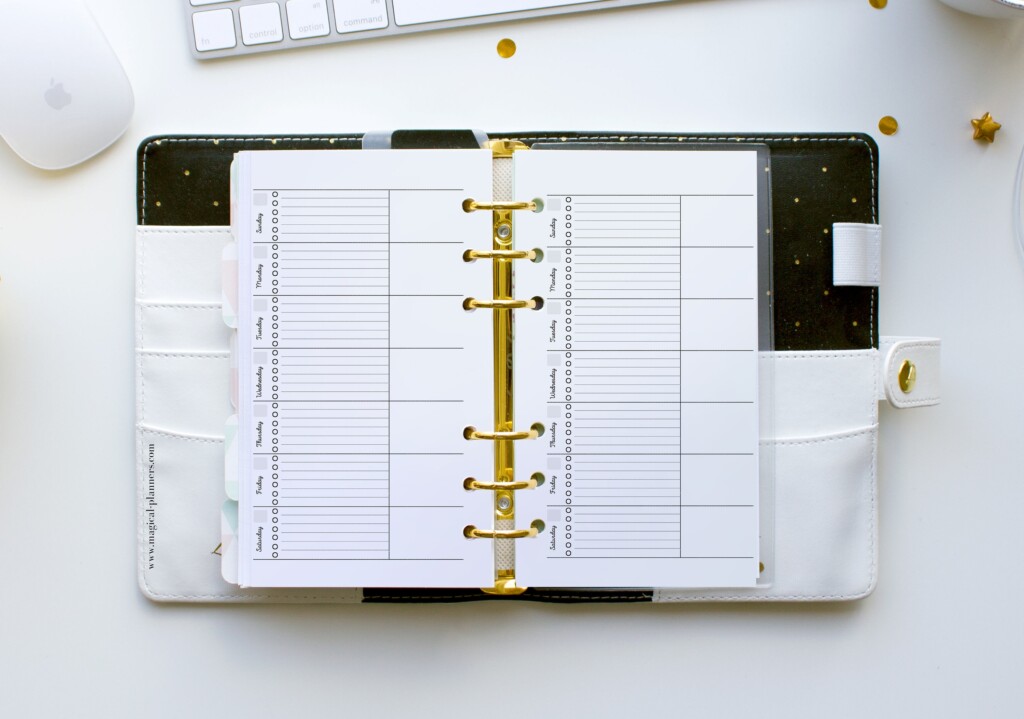 Weekly Planner Insert PERSONAL SIZE Magical Planners