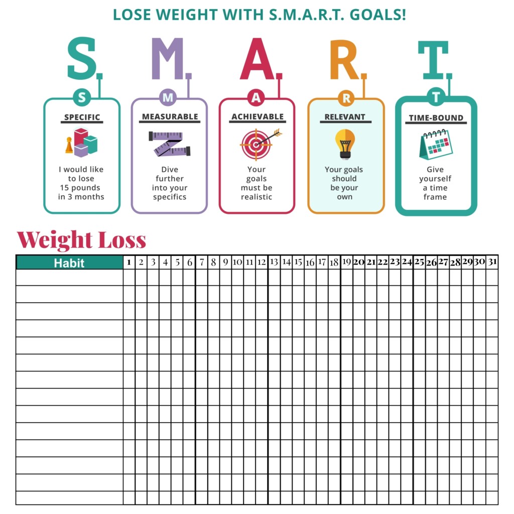 Weight Loss Tracker Template Printable Printable Templates