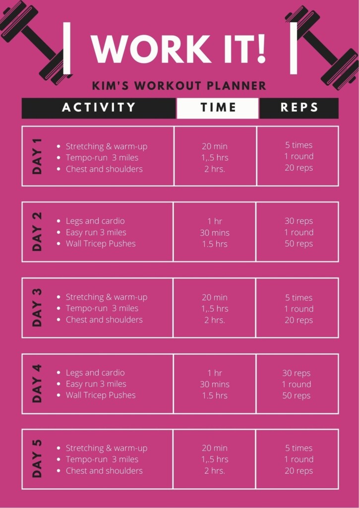 Workout Planner Printable Francesco Printable Vrogue co