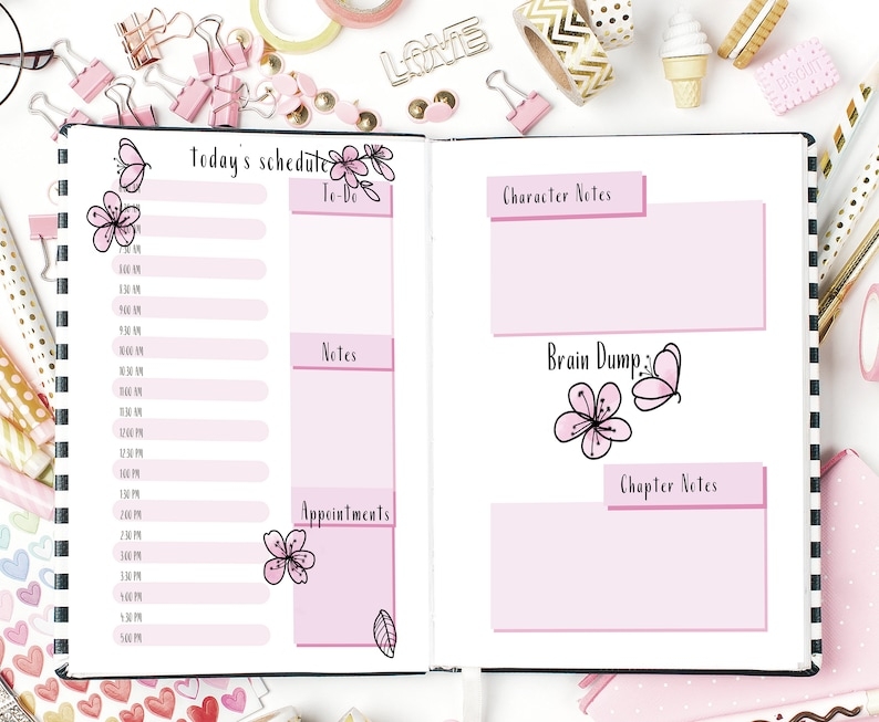 Writing Planner Printable Author Planner Writing Project Planner 