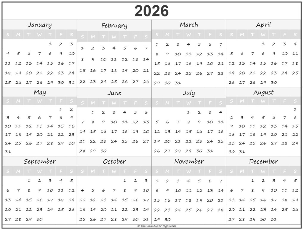 Year Planner 2026 Printable Uk Moria Tierney